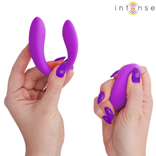 Intense Nora Purple Vibrating Clamp Stimulator with Remote