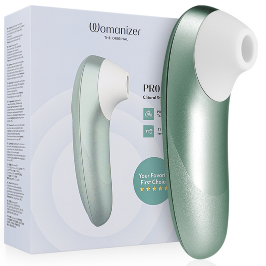 Womanizer Pro Vibrant Sage Green Clitoral Stimulator Pleasure Air™