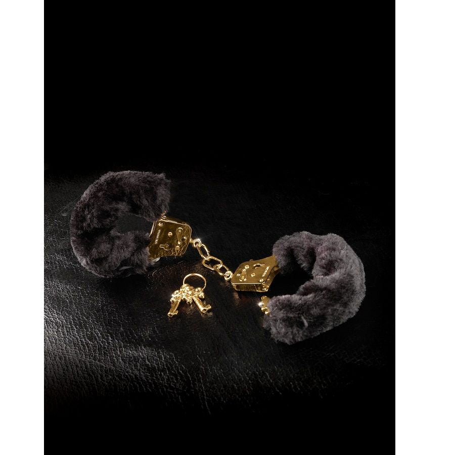 FETISH FANTASY GOLD - DELUXE FURRY CUFFS FETISH FANTASY GOLD