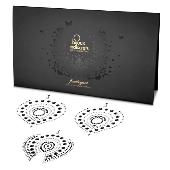 BIJOUX - INDISCRETS FLAMBOYANT BLACK&SILVER BIJOUX DESIRE METALLIQUE