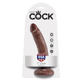 KING COCK - 7 DILDO AL CIOCCOLATO 17,8 CM
