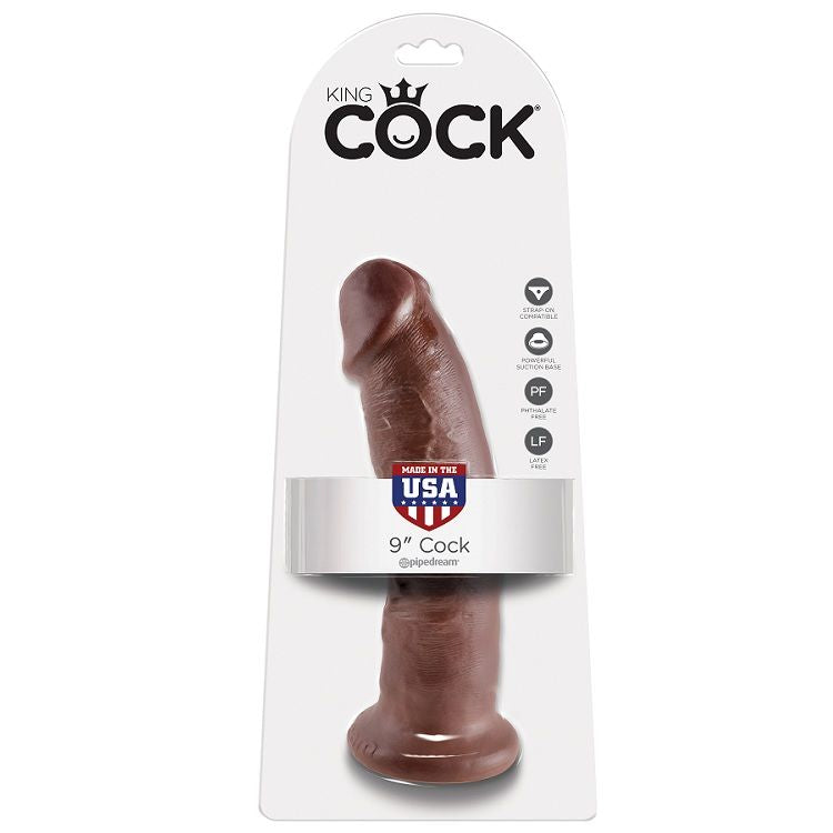 KING COCK - 9 DILDO BROWN 22.9 CM KING COCK