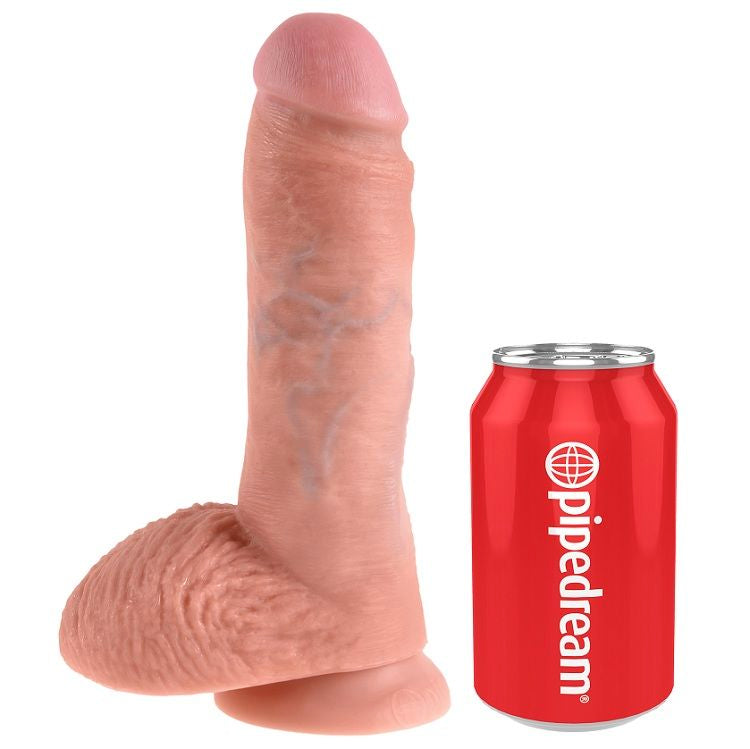 KING COCK - 8 DILDO FLESH WITH BALLS 20.3 CM KING COCK