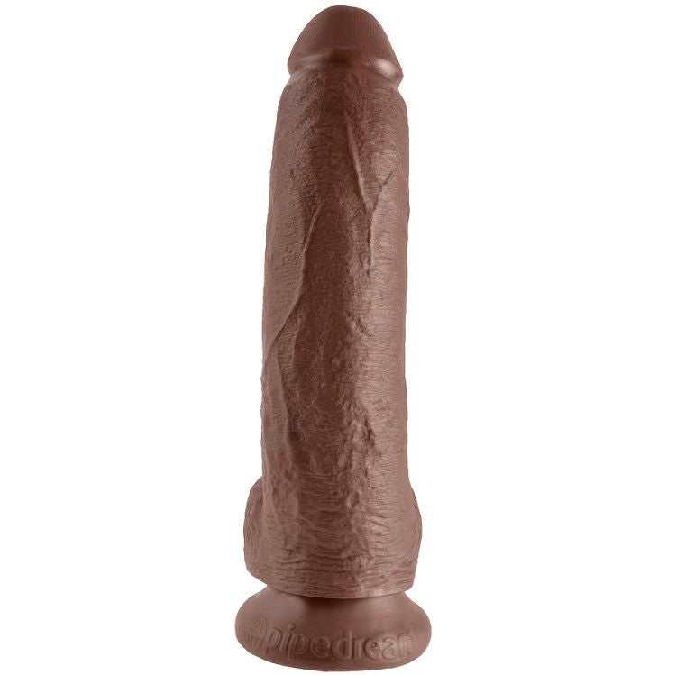 KING COCK - 9 DILDO BROWN WITH BALLS 22.9 CM KING COCK