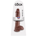 KING COCK - DILDO MARRONE CON PALLINE 25,4 CM