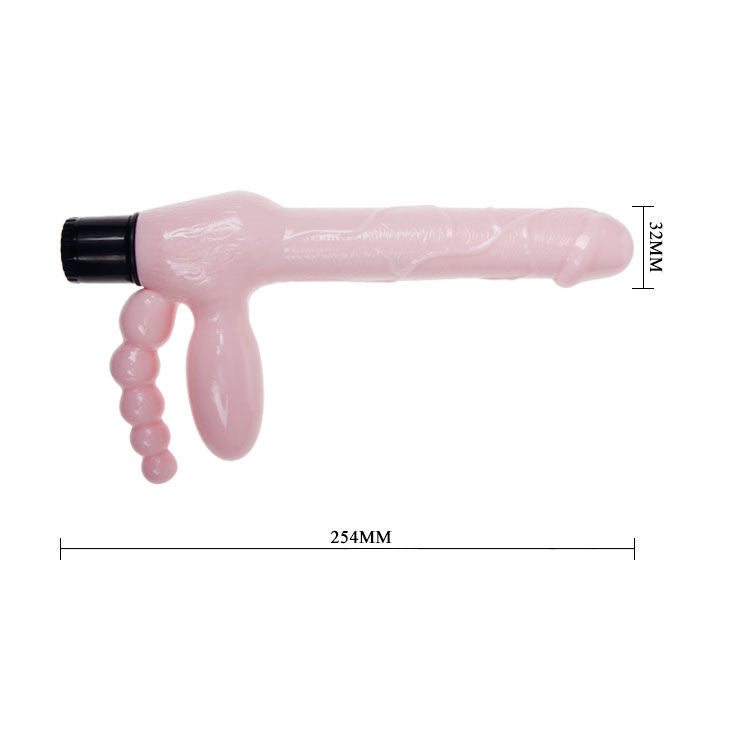 BAILE - TPR ROPELESS HARNESS WITH VIBRATION AND ANAL STIMULATION 25.4 CM BAILE