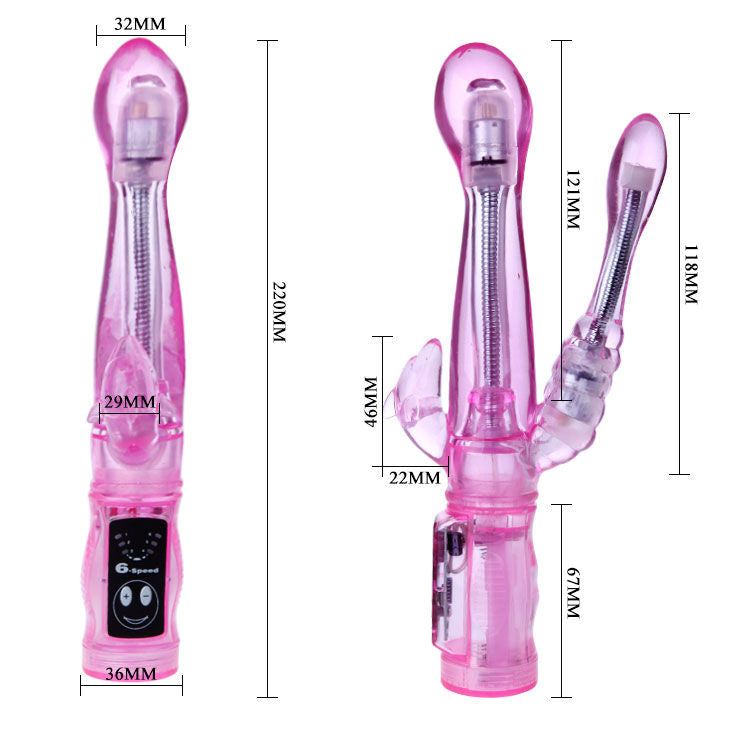 BAILE - FLEXIBLE VIBRATOR WITH ANAL STIMULATOR BAILE VIBRATORS