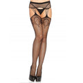LEG AVENUE - CALZE A RETE CON MOTIVO GIARRETTIERA