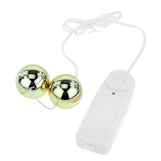 BAILE - VIBRATORE CINESE DORATO A PALLINE