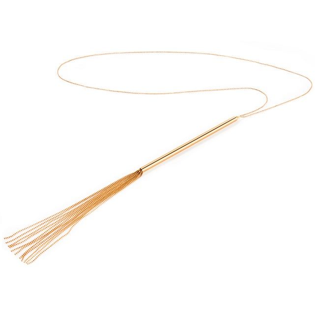 BIJOUX - MAGNIFIQUE METAL CHAIN NECKLACE / WHIP BIJOUX MAGNIFIQUE