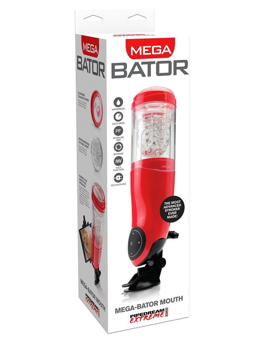 EXTREME TOYZ - PDX MEGA BATOR MASTURBADOR MASCULINO BOCA ROJA USB