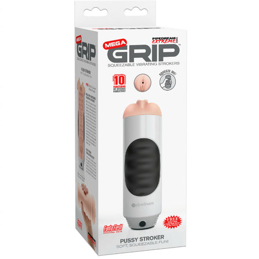 EXTREME TOYZ - MASTURBATORE VAGINALE VIBRANTE PIPEDREAM MEGA GRIP