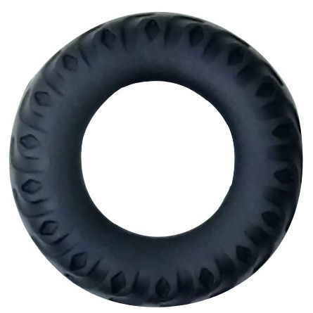 BAILE - ANILLO DE PENE TITAN NEGRO VERDE 2 CM
