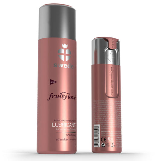 SWEDE - LUBRICANTE ÍNTIMO FRUTAL VINO ESPUMOSO DE FRESA 50 ML