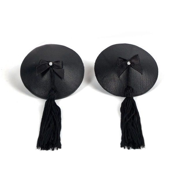 BIJOUX - BURLESQUE BLACK NIPPLE COVERS BIJOUX BURLESQUE PASTIES