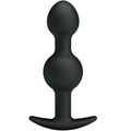 PRETTY LOVE - PALLINE ANALI IN SILICONE A STIMOLAZIONE SPECIALE 10,3 CM NERE