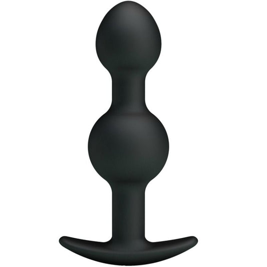 PRETTY LOVE - PALLINE ANALI IN SILICONE A STIMOLAZIONE SPECIALE 10,3 CM NERE