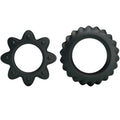 BAILE - KIT 2 ANELLI IN SILICONE CON FIORE
