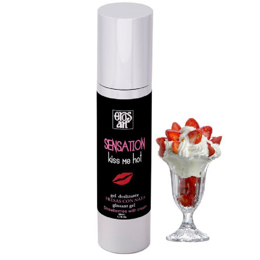 EROS-ART - LUBRICANTE NATURAL FRESA CON NATA 50 ML