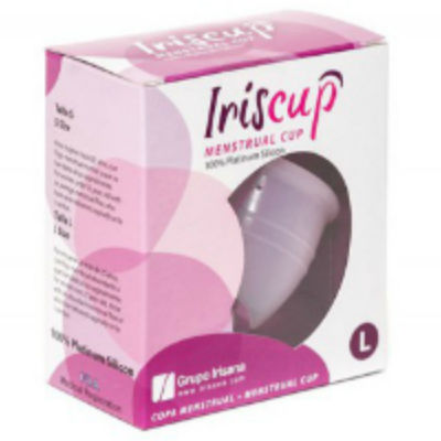 IRISCUP - LARGE PINK MONTH CUP + FREE STERILIZER BAG IRISCUP