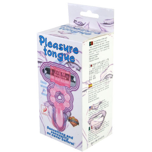 BAILE - SILICONE RING 10 TONGUE RHYTHMS WITH PINK VIBRATION BAILE FOR HIM