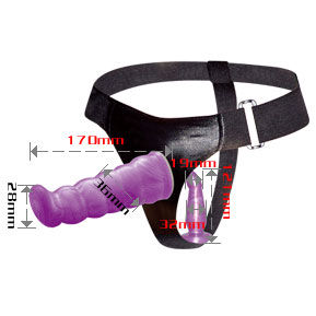 BAILE - IMBRACATURA LILLA PER STIMOLAZIONE ANALE E VAGINALE PUNTO G 17 CM