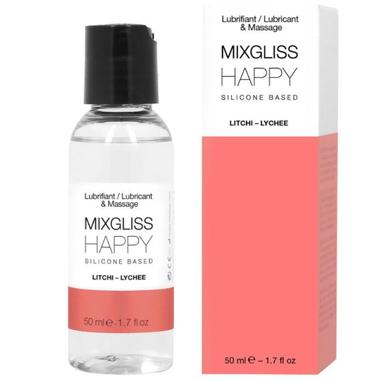 MIXGLISS - LUBRICANTE DE SILICONA LITCHI FELIZ 50 ML