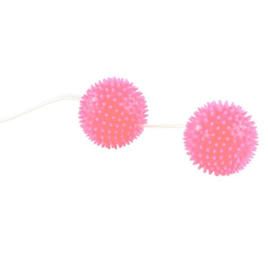 BAILE - BOLAS TEXTURIZADAS ROSAS DE 3,6 CM MUY PLACENTERAS
