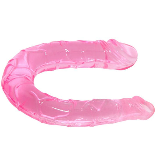 BAILE - DOPPIO DILDO DOPPIO ROSA A DOPPIA ESTREMITÀ