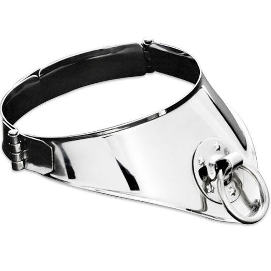 METAL HARD - COLLARE DI CONTENIMENTO CON ANELLO E LUCCHETTO 12,5 CM