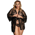 SUBBLIME - CAMICIA DA NOTTE QUEEN CON PIZZO E MANICHE A CAMPANA