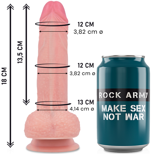 ROCKARMY - SILICONE LIQUIDO PREMIUM MUSTANG REALISTICO 18 CM -O- 4.14 CM