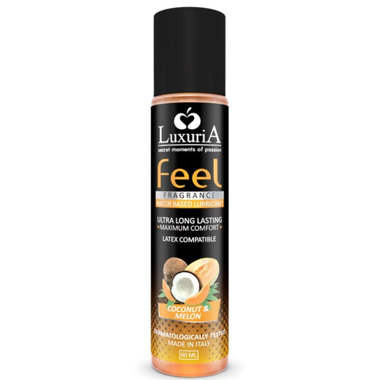 INTIMATELINE - LUBRICANTE ÍNTIMO CON BASE DE AGUA DE COCO Y MELÓN LUXURIA FEEL 60 ML