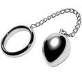 ANILLO PARA PENE DURO DE METAL 45MM + CADENA CON BOLA DE METAL