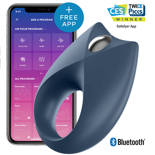 SATISFYER - POTENTE ANELLO VIBRANTE ROYAL ONE APP