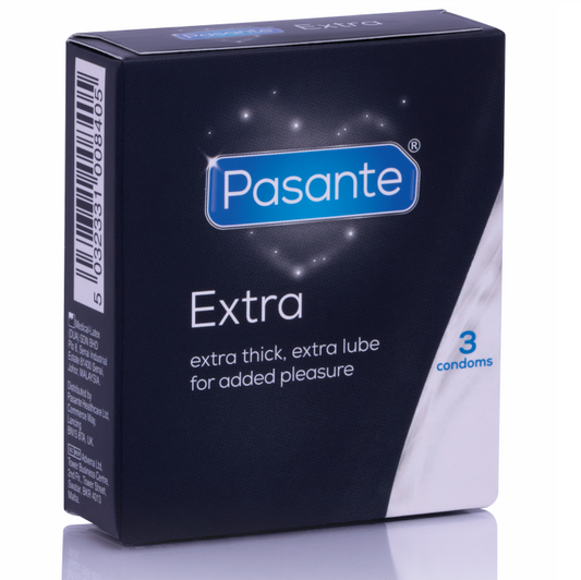 PASANTE - PRESERVATIVOS EXTRA GRUESOS EXTRA CONDOM 3 UNIDADES