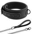 FETISH SOTTOMESSA - COLLANA CON CATENA FODERATA IN NEOPRENE