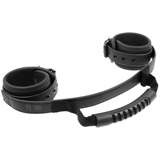 FETISH SOTTOMESSO - MANETTE CON FODERA IN NEOPRENE CON IMPUGNATURA