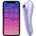 SATISFYER - VIBRADOR DE PLACER DUAL AIR PULSE MALVA