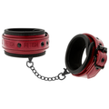 FETISH SOTTOMESSO DARK ROOM - MANETTE ALLA CAVIGLIA IN PELLE VEGANA CON FODERA IN NEOPRENE