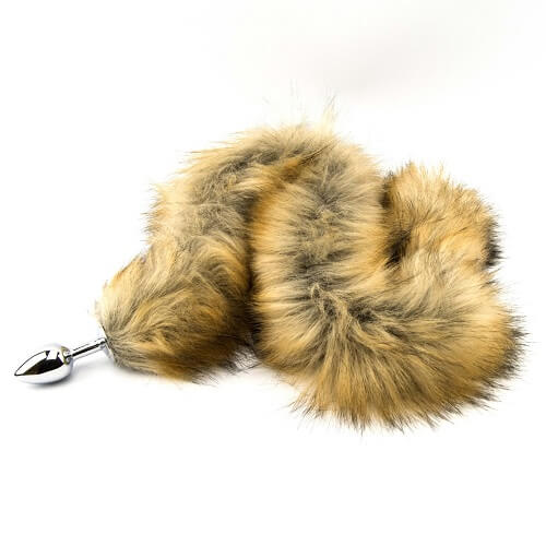 Furry Fantasy Red Fox Tail Butt Plug – Plug con Coda Rossa in Pelliccia Sintetica - Luxintime