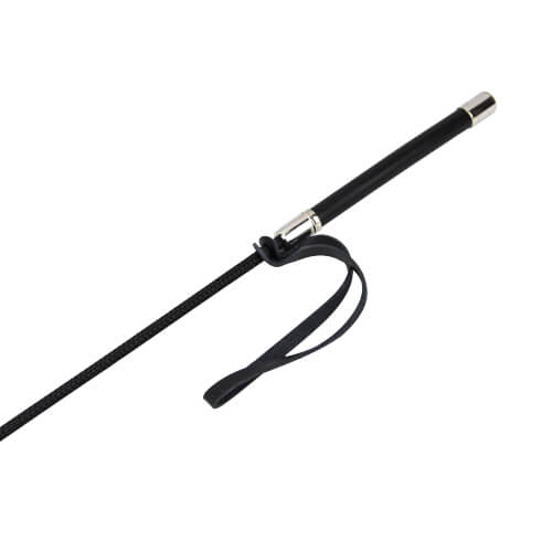 Bound to Please Riding Crop – Frustino Nero in Similpelle per Giochi BDSM - Luxintime