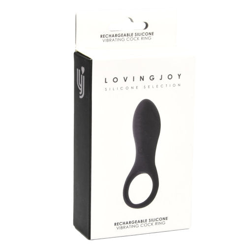 Loving Joy Rechargeable Silicone Vibrating Cock Ring – Anello Vibrante Ricaricabile per Coppie - Luxintime