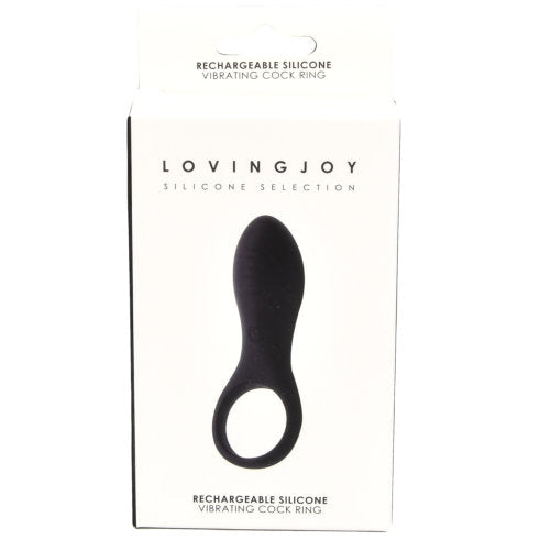 Loving Joy Rechargeable Silicone Vibrating Cock Ring – Anello Vibrante Ricaricabile per Coppie - Luxintime