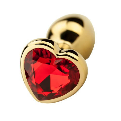 Precious Metals Heart Shaped Butt Plug Gold – Plug Anale Gioiello Dorato - Luxintime